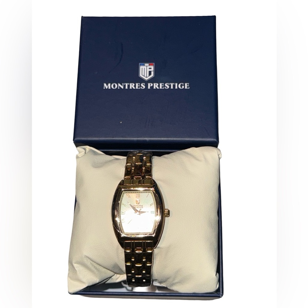 ⌚️NWT! Montres Prestige x Invicta Ladies 27mm Gold Tone Watch